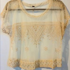 Large Bohemian Free People Sheer Top
